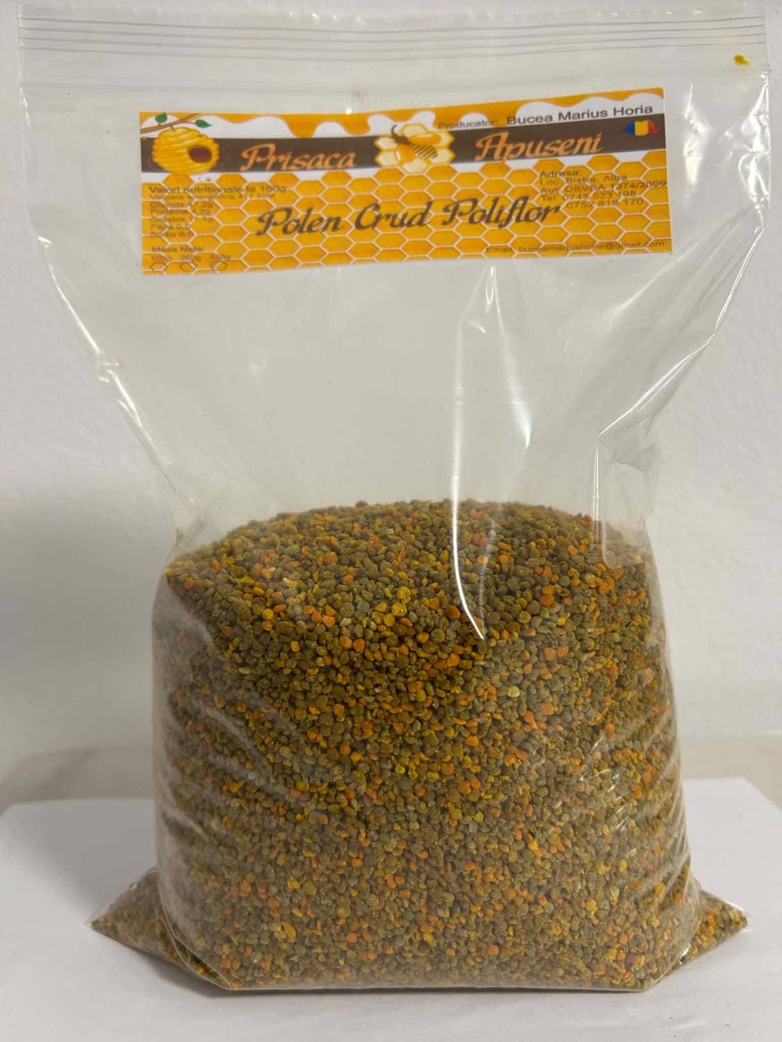 Polen crud poliflor (pomi fructiferi) 1kg 1000g